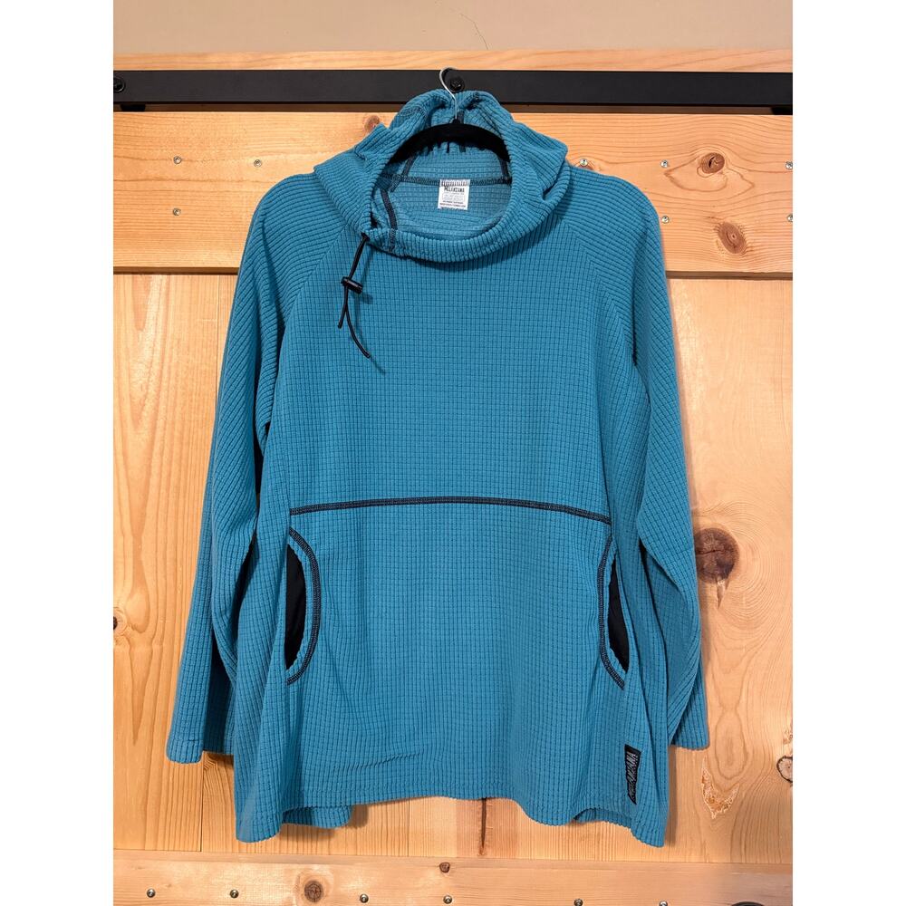 Nice Melly! Melanzana Teal Microgrid Fleece Hoodie